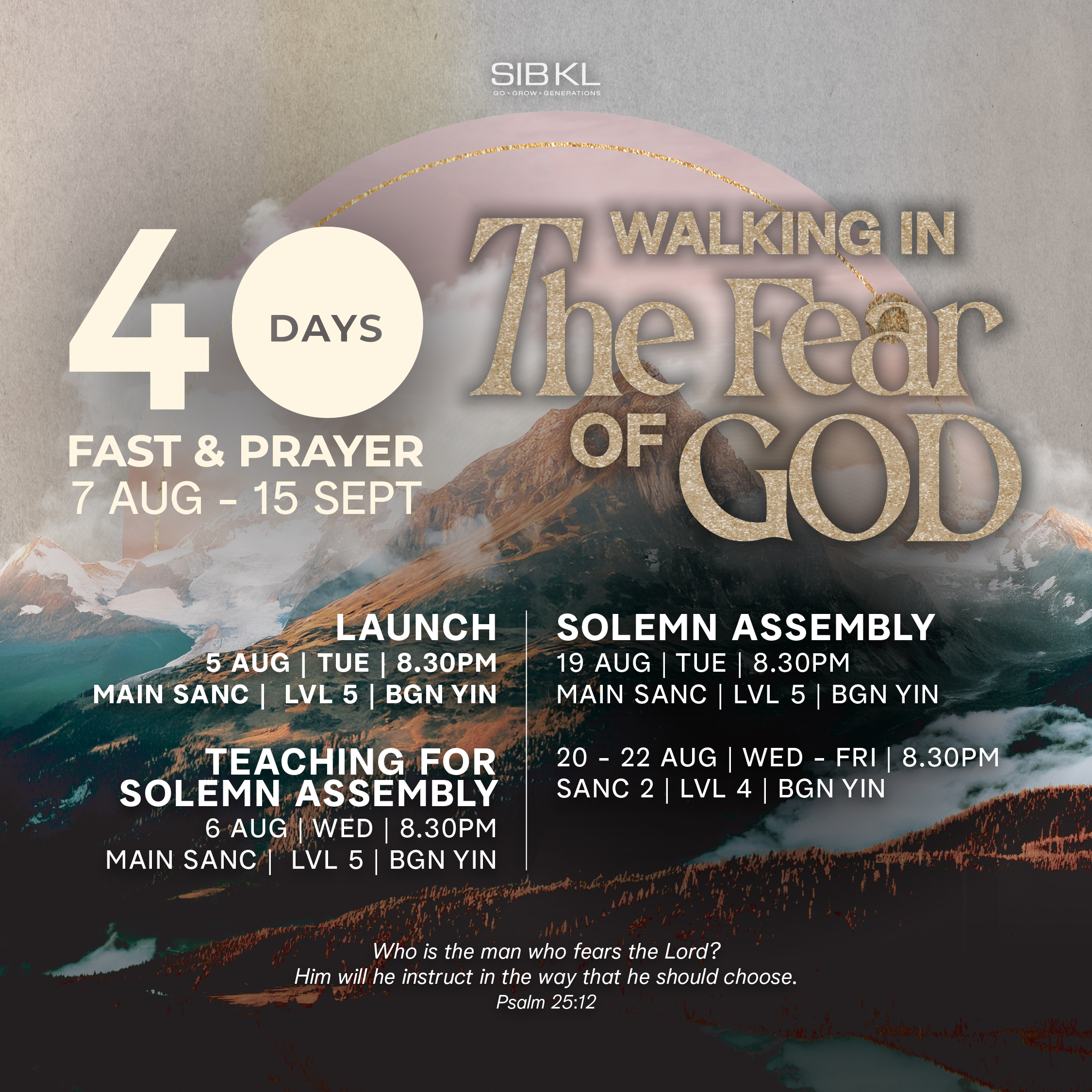 40-Day Fast & Prayer Launch